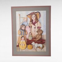 Vintage Pat Young Dolls and Toys Print. 