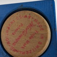 Vintage Wakouwa Wood Dog Push Toy, 5.5" Tall, Original Box, Collectible Wooden Toy, Retro Toy, Gift for Child, Nostalgic Decor