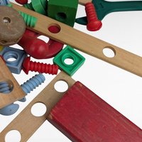 Vintage Lincoln Log Wood Toy Builder Set, Over 100 Pieces, Classic Toy, Building Blocks, Gift for Kids, Collectible Toy