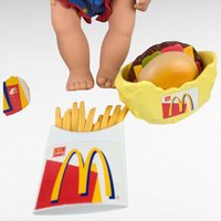 Vintage Happy Meal Girl Doll with Accessories | McDonald's Toy | 90s Nostalgia | Playful Gift for Collectors