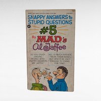 Vintage Mad Magazine, Snappy Answers to Stupid Questions #5, Al Jaffee, Humor Book, Paperback, 1984, Collectible Book, Gag Gift