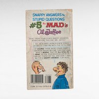 Vintage Mad Magazine, Snappy Answers to Stupid Questions #5, Al Jaffee, Humor Book, Paperback, 1984, Collectible Book, Gag Gift