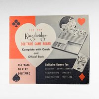 Vintage 1950s Kingsbridge Solitaire Game | Complete with Cards and Book | Retro Board Game | Travel Game | Gift for Card Game Enthusiast