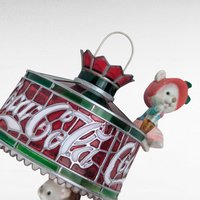 1993 Coca-Cola "Light Up Your Holidays" Ornament | Mice Ornament | Light-Up Christmas Ornament | Coke Collectible