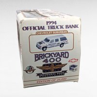 1994 Brookfield Chevrolet Suburban Truck Bank | Brickyard 400 NASCAR | Diecast 1:25 Scale | Collectible Bank