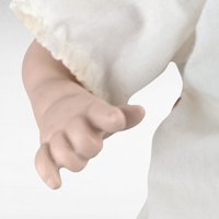 Vintage Musical Porcelain Baby Doll | Plays Brahms' Lullaby | Collectible Doll | Vintage Toy