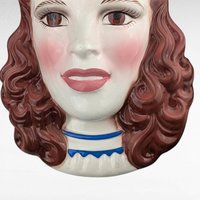 1995 Clay Art Wizard of Oz Dorothy Wall Mask | Turner Entertainment | Vintage Home Decor | Movie Memorabilia