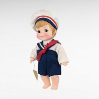 Vintage Effenbee Half Pint Sailor Doll, 10.5" Plastic Doll, Collectible Toy, Nautical Nursery Decor, Boy Doll
