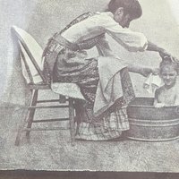 Vintage R. Hendrickson Mother and Child Print, Black and White, Framed, Home Decor, Wall Art