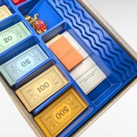 Vintage Monopoly Deluxe Edition Board Game - Classic Family Game Night -  Complete Set (No Instructions) - Collectible Board Game