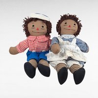Vintage Raggedy Ann and Andy Dolls - Classic Rag Dolls - Collectible Dolls - Children's Toys - Nostalgic Gift