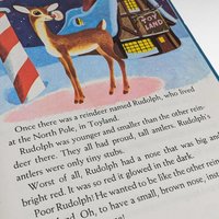Vintage 1979 Rudolph the Red-Nosed Reindeer by Barbara Shook Hazen | Hardcover Children's Book | Illustrated by Richard Scarry