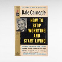 Vintage Dale Carnegie How to Stop Worrying and Start Living, Self-Help Book, Pocket Edition, Stress Management, Personal Development, 1950s