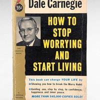 Vintage Dale Carnegie How to Stop Worrying and Start Living, Self-Help Book, Pocket Edition, Stress Management, Personal Development, 1950s