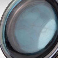 Vintage Indiana Glass Harvest Grape Carnival Glass Lidded Candy Dish, Iridescent Blue Glass,  Collectible Glassware