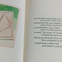 A Cup of Christmas Tea Book, Tom Hegg, Holiday Story, Christmas Gift, Vintage Book, Collectible Christmas Book, Illustrated Book
