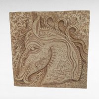 Pair of Vintage Z. Danjell Creations Greek Wall Plaques - Horse and Bull - Plaster Relief Art -  Classical Decor - Textured Wall Hangings