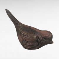 Vintage Metal Bird Figurine, Brass Bird Sculpture, Decorative Bird Statue, Paperweight, Desk Decor, Mid-Century Modern Style