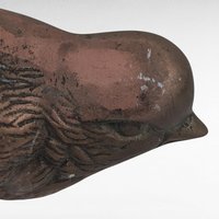 Vintage Metal Bird Figurine, Brass Bird Sculpture, Decorative Bird Statue, Paperweight, Desk Decor, Mid-Century Modern Style