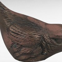 Vintage Metal Bird Figurine, Brass Bird Sculpture, Decorative Bird Statue, Paperweight, Desk Decor, Mid-Century Modern Style