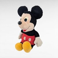 Vintage Hasbro Softies Mickey Mouse Plush, 15" Stuffed Toy, Collectible Disneyana, 1990s