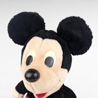 Vintage Hasbro Softies Mickey Mouse Plush, 15" Stuffed Toy, Collectible Disneyana, 1990s