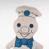 Vintage Pillsbury Doughboy Poppin' Fresh Plush, 13.5 Inch Stuffed Toy, Collectible Advertising Character