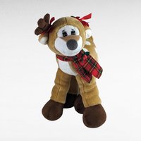 Vintage Christmas Plush Lot, Petting Zoo Reindeer, Gingerbread Teddy Bear, Plush Dog with Hat, Holiday Plush Toys, Collectible Plushies