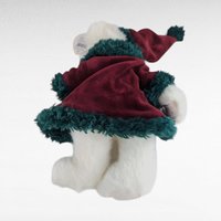 Vintage Christmas Plush Lot - Ty Attic Treasures Klause Bear, Bachman's Santa in Bag, Red/Green Teddy Bear Couple - Holiday Decor