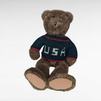 Vintage Sweater Bear Plush Pair - Gund Apple Sweater Teddy, Commonwealth USA Sweater Bear - Collectible Plushies, Vintage Toys, Gift Ideas