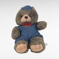 Vintage Teddy Bear Pair, America Wego Denim Bear, 1985 Dakin Del Monte Bear, Collectible Plush Toys, Gift for Kids