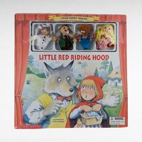 Vintage Finger Puppet Theater Books, Little Red Riding Hood, Goldilocks and the Three Bears, Children's Books, Storytelling Props