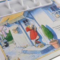 Vintage Finger Puppet Theater Books, Little Red Riding Hood, Goldilocks and the Three Bears, Children's Books, Storytelling Props