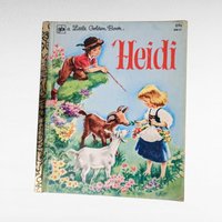 Vintage Little Golden Book Lot, Pokey Little Puppy, Velveteen Rabbit, Big Bird, Heidi, Children's Books, Collectible Books