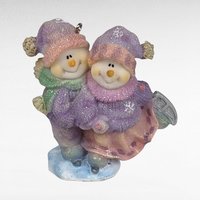 Vintage Resin Christmas Ornaments | Marathon Ornaments, Skating Snowmen, Dachshund Dog | Festive Holiday Decor