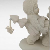 Vintage Dept 56 Snowbabies "Hi Ho, Hi Ho" Figurine, Collectible Snowbabies Figure, Gift for Snowbabies Collector, Christmas Decor