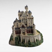 1993 Danbury Mint Neuschwanstein Castle Replica, Vintage Enchanted Castles of Europe Collection, Display Piece