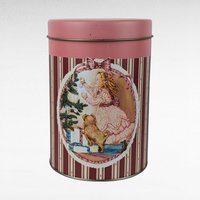 Vintage House of Lloyd Christmas Nesting Tins, Dog & Girl Design, Set of 3, Collectible Holiday Decor, Gift for Collector