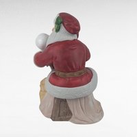Spooky Santa Music Box, Skull Christmas Decoration, Upcycled Vintage Holiday Decor, Unique Gothic Gift