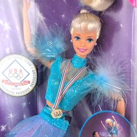 1997 Olympic Skater Barbie Doll, Vintage Barbie, Collectible Barbie, Olympic Barbie, Gift for Barbie Collector