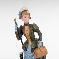 1987 Avon Mrs. Albee Lady Figurine Award, Vintage Avon Collectible, Gift for Avon Representative, Home Decor