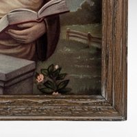 Vintage Framed Saint Anthony of Padua Print, Religious Art, Catholic Gift, Devotional Image, Framed Print, Wall Decor