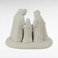 1998 Hermitage Pottery Nativity Figurine, Jade Porcelain Christmas Decor, Vintage Holiday Gift