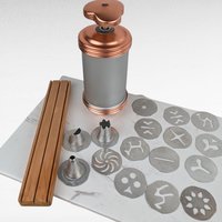 Vintage Mirro Cookie-Pastry Press Set with 13 Discs and 3 Tips