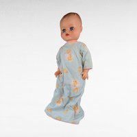 Vintage 20" Plastic Baby Doll with Moving Limbs and Sleeping Eyes, Nightgown, Collectible Baby Doll, Gift for Doll Lovers