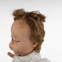 Vintage 1960s Soft Body Plastic Baby Doll, Cries When Moved, 19.5 Inch Retro Toy, Collectible Baby Doll, Gift for Doll Collectors