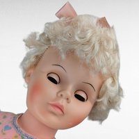 Vintage 1960s Walking Plastic Doll, 22.5" Pink Dress, Collectible Toy, Display Doll, Gift for Vintage Doll Collectors