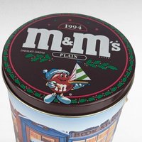Vintage M&M's Christmas Tins, 1991 and 1994 Holiday Collectible Tins, Candy Storage, Gift for Collector, Kitchen Decor