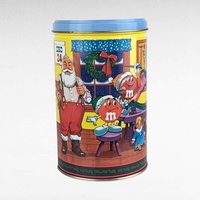 Vintage M&M's Christmas Tins, 1991 and 1994 Holiday Collectible Tins, Candy Storage, Gift for Collector, Kitchen Decor