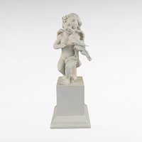 Vintage White Cherub Figurines, Musical Cherub Statues, Resin Cherub Decor, Angel Decor, Home Decor, Gift for Angel Lovers